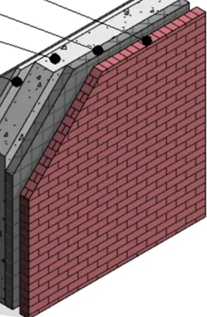 Tường gạch nhiều lớp dựng trong Revit